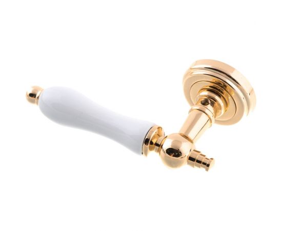 Дверная ручка MORELLI цвет-золото/белый MH-42-CLASSIC PG/W 9011400 – изображение 5