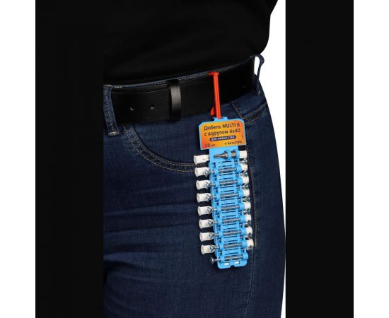 Набор дюбель ЕВРОПАРТНЕР Multi 6 шуруп 4х40 16 шт. KM1 0154 – изображение 5