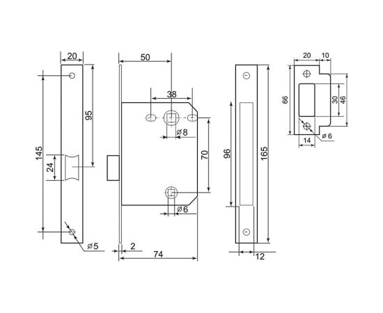 Комплект для двери Palladium SET 34 L 170 BK GF СТ-00001024 – изображение 5
