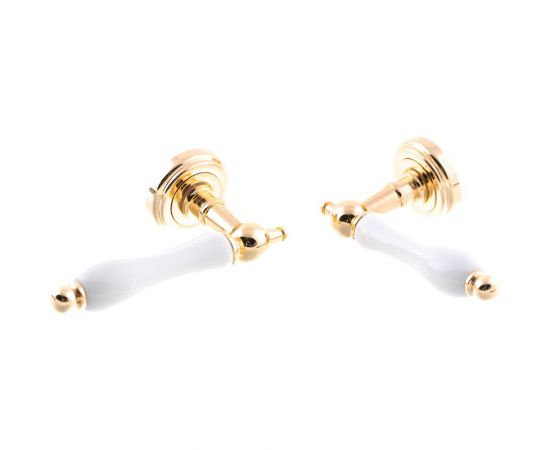 Дверная ручка MORELLI цвет-золото/белый MH-42-CLASSIC PG/W 9011400 – изображение 7