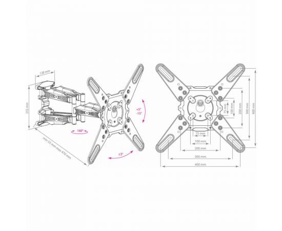 TV кронштейн Kromax ATLANTIS 45 grey 20217 – изображение 10