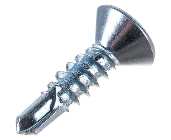 Саморез ZAMETAL 4,8x19 со сверлом и потайной головкой, DIN 7504Р, оц., уп. 500 шт. ZA082327 