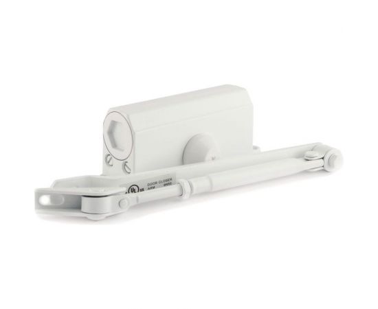 Доводчик НОРА-М №2S до 50 кг, белый 4984 