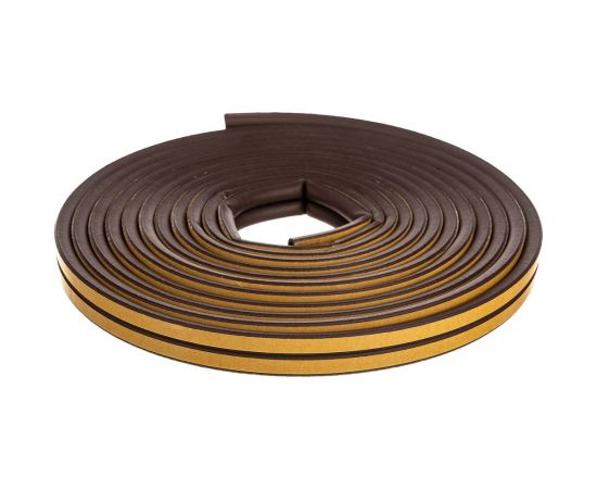 Самоклеящийся уплотнитель Sila D-профиль, 10 м, коричневый В10 SILADВ10 