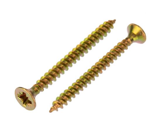 Универсальный саморез KRANZ 3,5x40, желтый цинк, 200 шт. KR-01-3311-006 