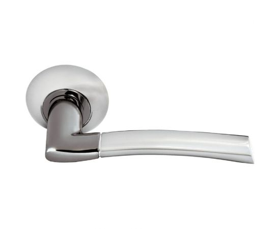 Дверная ручка MORELLI ""Пиза"", цвет-бел. никель/черн. никель 9010557 