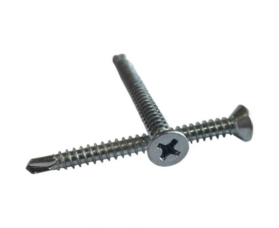 Саморез ZAMETAL 4,2х50 со сверлом и потайной головкой, DIN 7504Р, оц., 250 шт ZA082303 