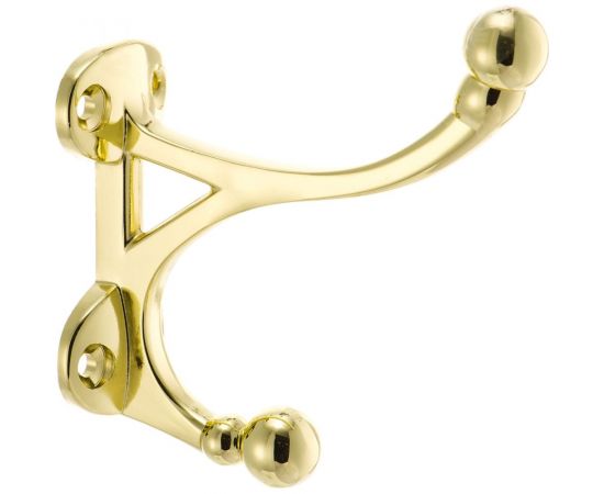 Мебельный крючок KERRON Д85 Ш29 В90, латунь KR 0100 OT 
