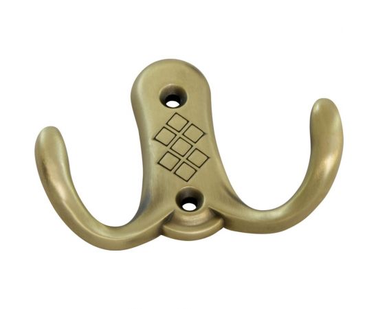 Мебельный крючок KERRON Д60 Ш80 В20, античная бронза KR 0211 MAB 