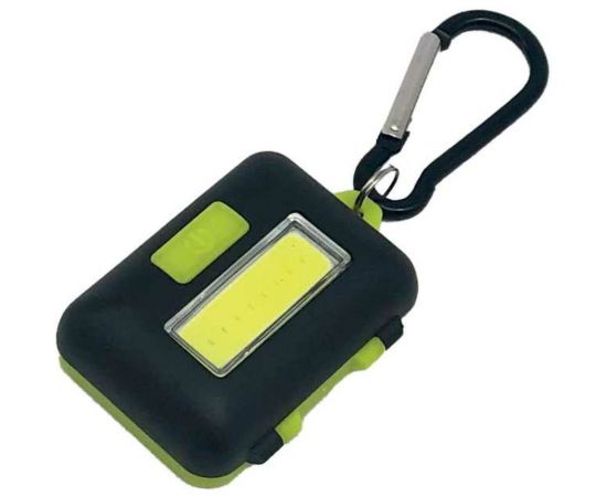 Походный фонарь брелок кемпинг КОСМОС 2Вт COBLED/3xAAA/корпус ABS-пластик/карабин, KOC204B 