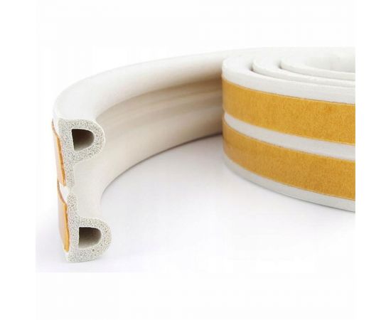 Самоклеящийся уплотнитель Sila P-профиль, 12 м, белый W12 SILAPW12 