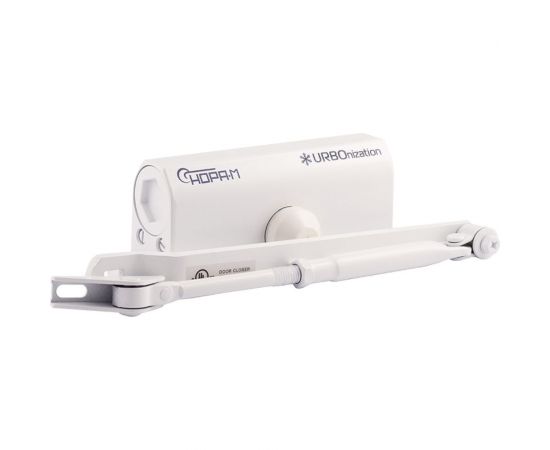 Дверной доводчик НОРА-М URBOnization 530F (морозостойкий; от 50 до 90 кг; белый) 18394 