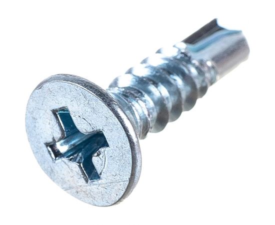 Саморез ZAMETAL 4,8x19 со сверлом и потайной головкой, DIN 7504Р, оц., уп. 500 шт. ZA082327 – изображение 2