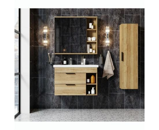 Зеркальный шкаф Onika ЛЕГРАН дуб галифакс 80.00У 208092 – изображение 2