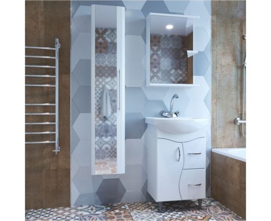 Навесной шкаф Mixline Классик-50 левый, без подсветки, ПВХ 525509 – изображение 2