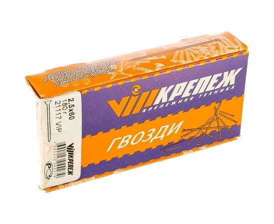 Строительные гвозди VIPКрепеж 2,5х60 180г (примерно 80 шт.) 21117 VIP – изображение 2