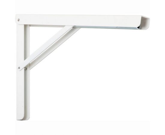 Складной кронштейн VORMANN Multi-Line 200х300х30х1,5 мм, оцинкованный, цвет: белый, 200 кг 00152 300 W – изображение 2