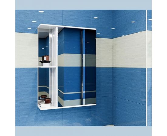 Навесной шкаф Mixline Стандарт-50 правый, без подсветки, ПВХ 525514 – изображение 2