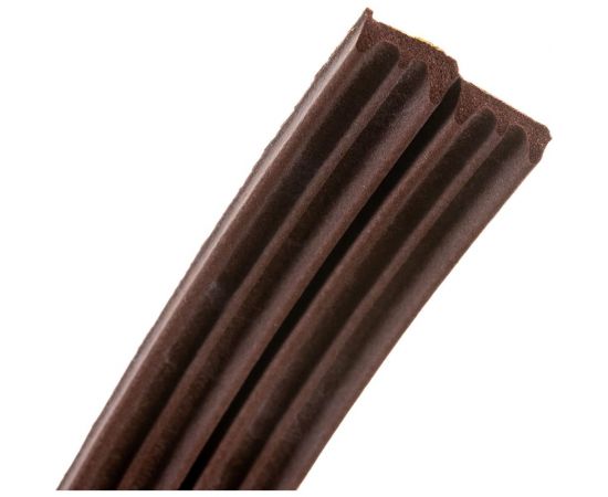 Самоклеящийся уплотнитель Sila Е-профиль, 12 м, коричневый В12 SILAEВ12 – изображение 3