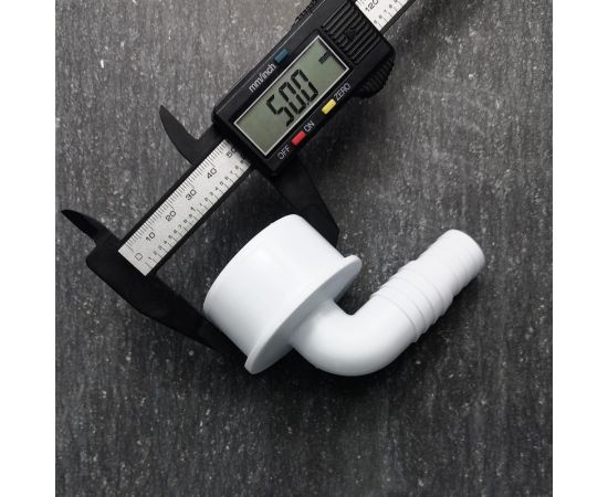 Переходник угловой для подключения сливного шланга Профитт 20x23x50, белый 2226094 – изображение 3