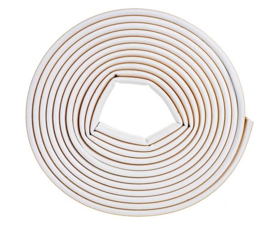 Самоклеящийся уплотнитель Sila D-профиль, 10 м, белый W10 SILADW10 – изображение 3