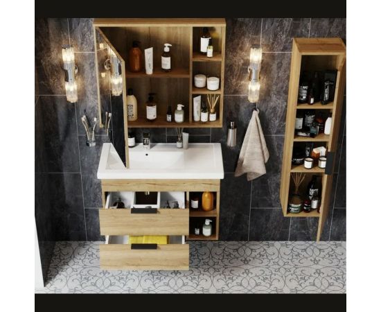 Зеркальный шкаф Onika ЛЕГРАН дуб галифакс 80.00У 208092 – изображение 3