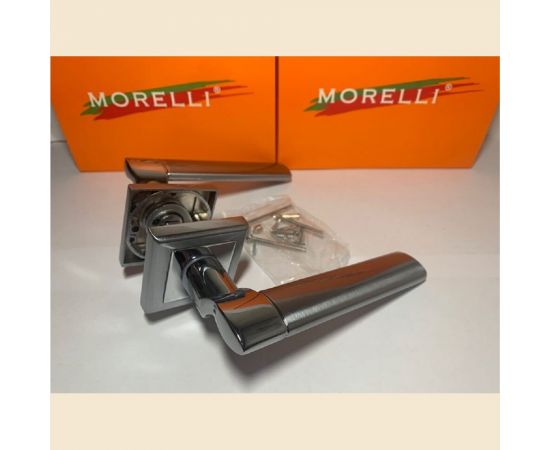 Дверная ручка MORELLI ""Agbar"", цвет-мат.хром/хром MH-21 SC/CP-S 9010797 – изображение 3