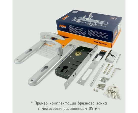 Врезной замок НОРА-М N100-85 К ст.бронза 8310 – изображение 3