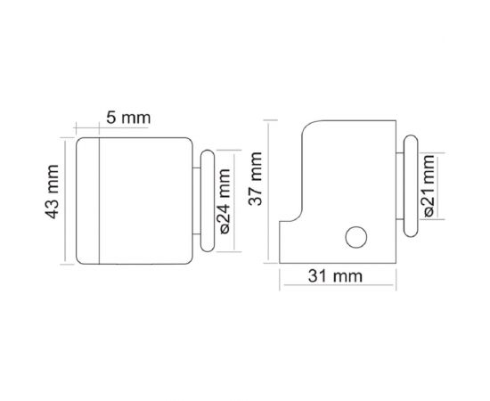 Дверной ограничитель MORELLI MDS-2 AB магнитный, цвет - античная бронза 9011017 – изображение 3