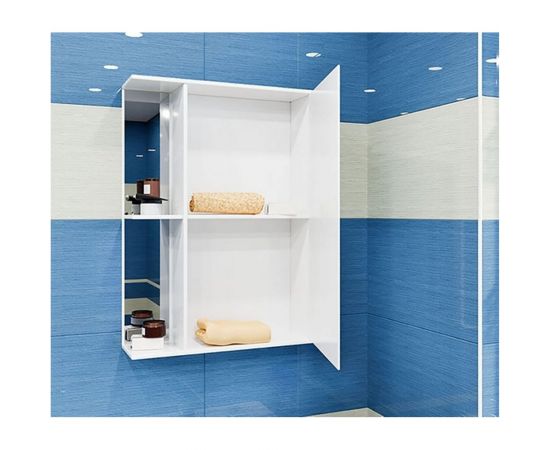 Навесной шкаф Mixline Стандарт-50 правый, без подсветки, ПВХ 525514 – изображение 3