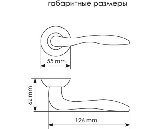 Дверная ручка MORELLI ""Львиная лапа"" MH-05 AB, цвет - бронза 9008251 – изображение 4
