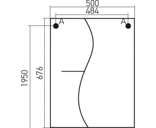 Навесной шкаф Mixline Классик-50 левый, без подсветки, ПВХ 525509 – изображение 4