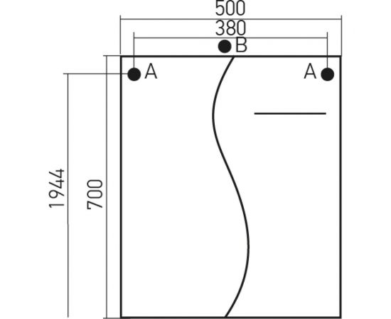 Навесной шкаф Mixline МУССОН-50 правый, без подсветки, ПВХ 528389 – изображение 4