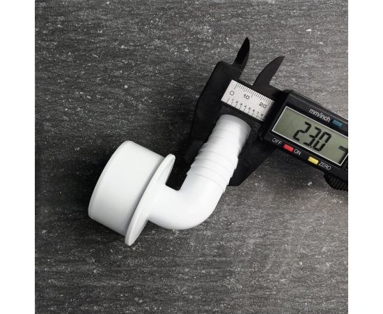 Переходник угловой для подключения сливного шланга Профитт 20x23x50, белый 2226094 – изображение 4