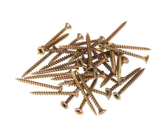 Универсальный саморез KRANZ 3,5x35, желтый цинк, 200 шт. KR-01-3311-005 – изображение 5