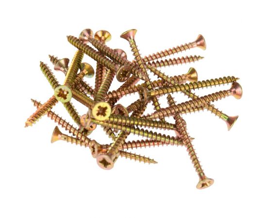 Универсальный саморез KRANZ 3,5x40, желтый цинк, 200 шт. KR-01-3311-006 – изображение 5