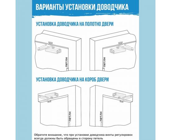 Дверной доводчик НОРА-М URBOnization 530F (морозостойкий; от 50 до 90 кг; белый) 18394 – изображение 5