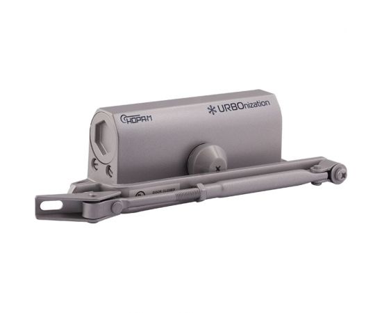 Дверной доводчик НОРА-М URBOnization 530F (морозостойкий; от 50 до 90 кг; серый) 18395 