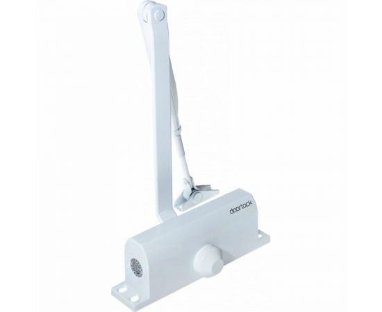 Дверной доводчик DOORLOCK DL70 EN2/3/4 белый, вес двери до 90 кг, крепежные размеры 162-165мм х 19мм 75545 