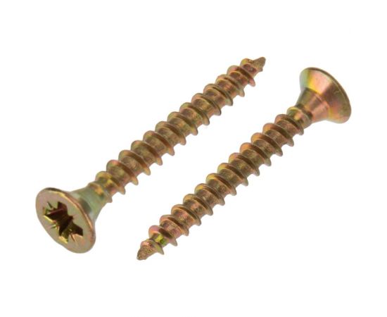 Универсальный саморез KRANZ 3x25, желтый цинк, 200 шт. KR-01-3311-012 