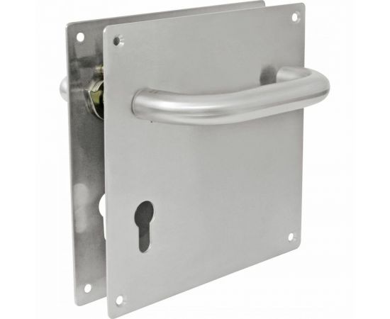 Дверная ручка под цилиндровый механизм Amig нержавеющая сталь 11-180х180 