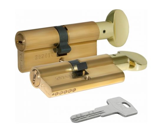 Цилиндровый механизм с вертушкой KALE KILIT 164 BM/68 (26+10+32) мм, латунь, 5 кл. 1005 