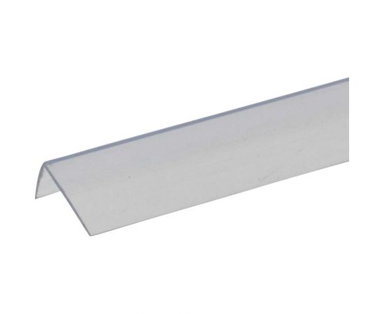 Равнополочный уголок GRACE пвх, 20x20 мм, 2,7 м, прозрачный УТ000034230 