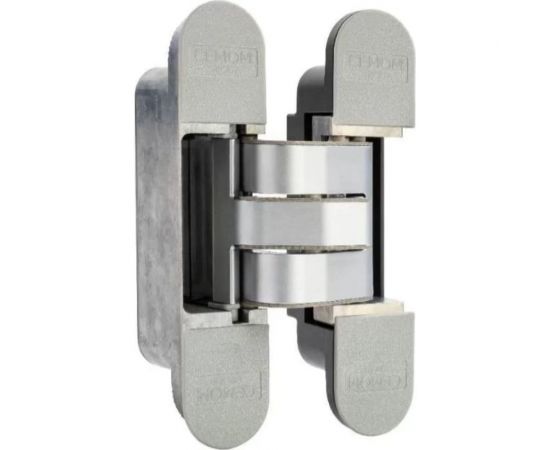 Дверная скрытая петля Cemom Moatti универсальная, 3D, 120x27 мм, 60 кг, хром матовый CEM0027.01/MP 