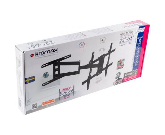 TV кронштейн Kromax DIX 20 black 20261 – изображение 19