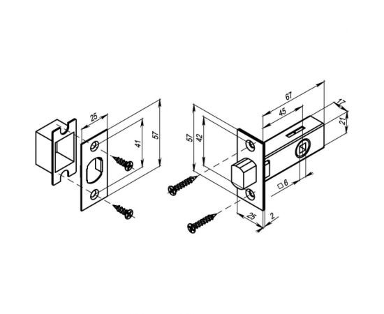 Врезная задвижка Punto DB-45 BL черный 43917 – изображение 2