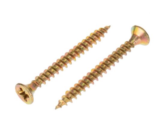 Универсальный саморез KRANZ 4x35, желтый цинк, 50 шт. 1111-0435-4 – изображение 2