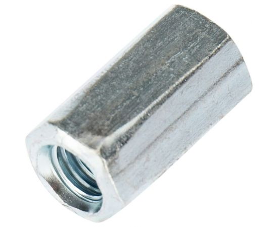 Удлиненная гайка для шпильки KRANZ М6, 1,0x10x18, 20 шт. KR-01-3541-002 – изображение 2