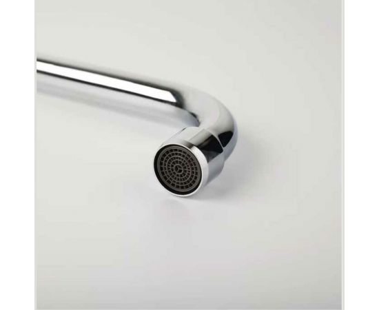 Излив для ванны IDDIS s образный, нержавеющая сталь, 350 мм., поворотный, хром 995S35C2SM – изображение 2