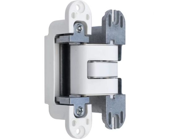 Универсальная дверная скрытая петля Cemom Moatti скрытая, 3D, 120x27 мм, 60 кг, белый CEM0027.07/MP1 – изображение 2